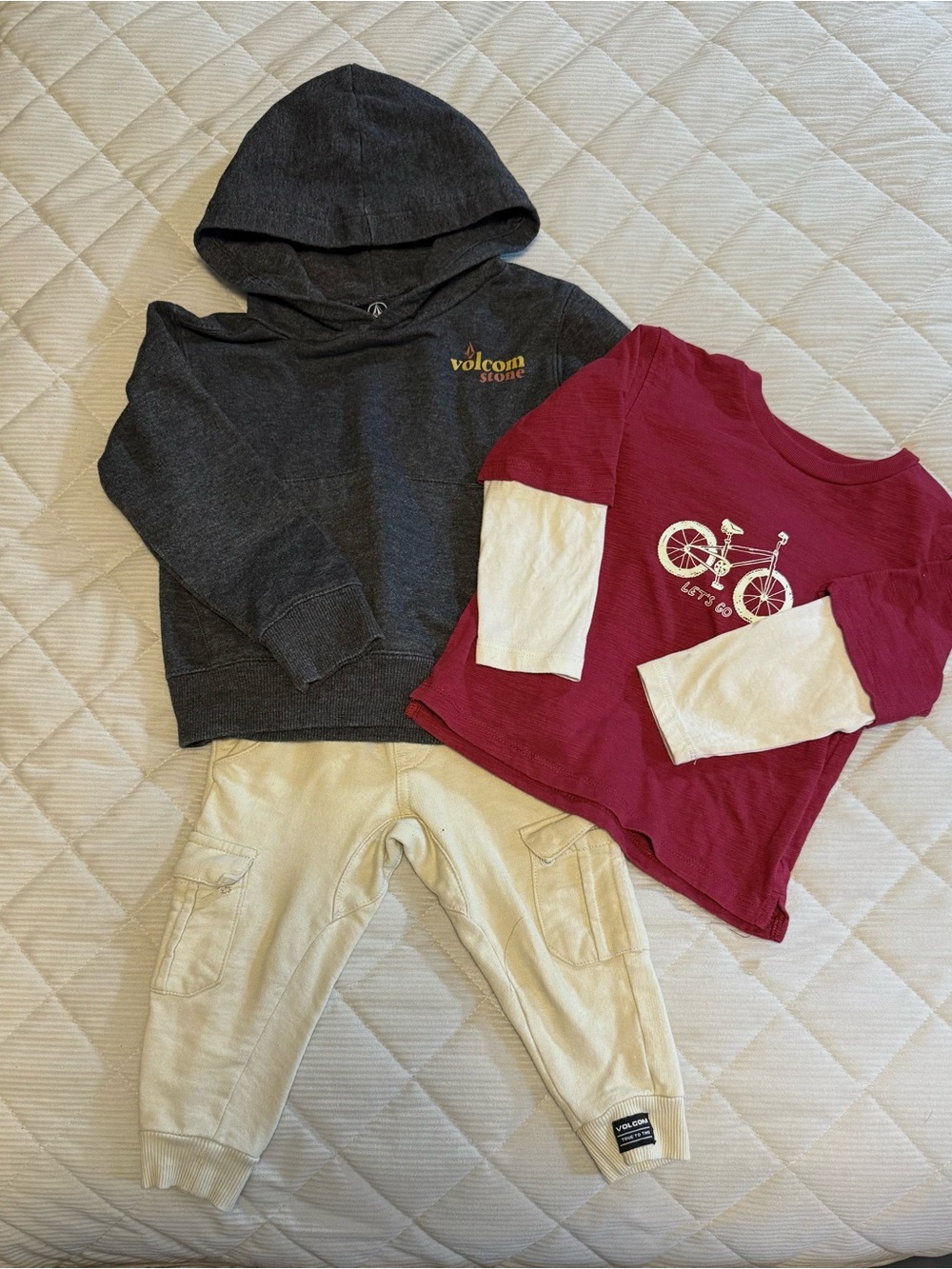 Volcom Kids Charcoal Hooded Sweatshirt